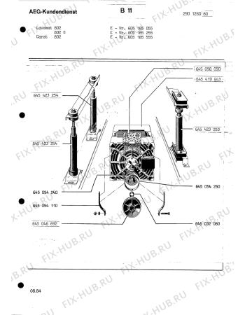 Взрыв-схема посудомоечной машины Aeg LAVC 802 - Схема узла Section4